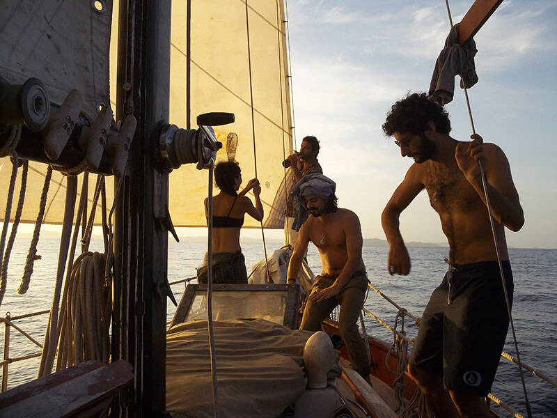Crew on board Attila